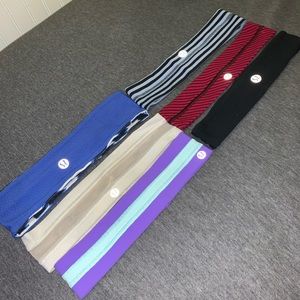 Six Lululemon headbands
